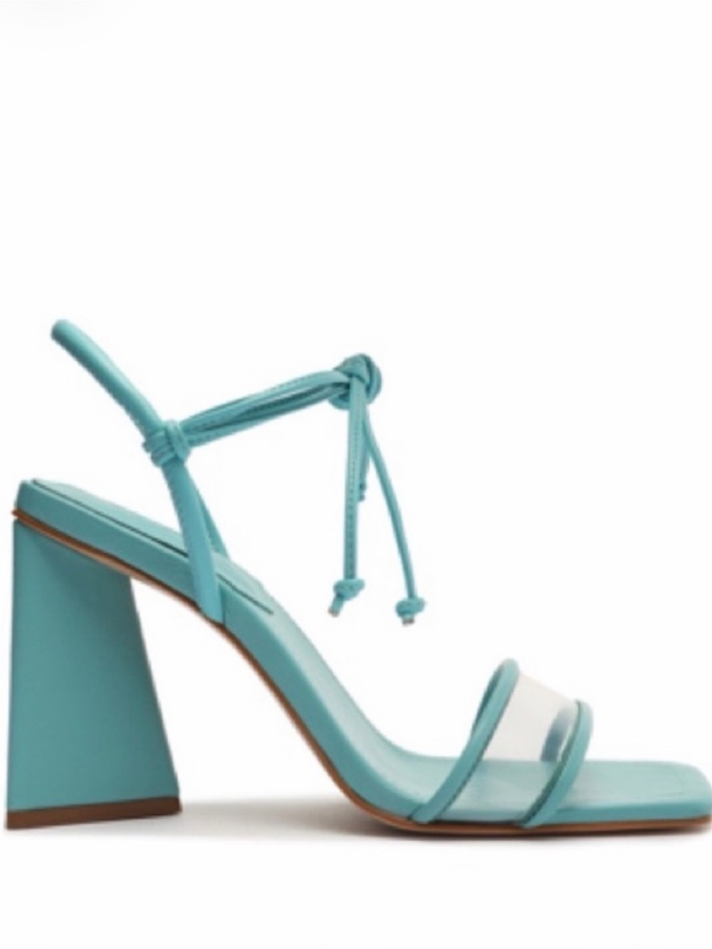 Gianna Nappa Leather Sandal in River Aqua